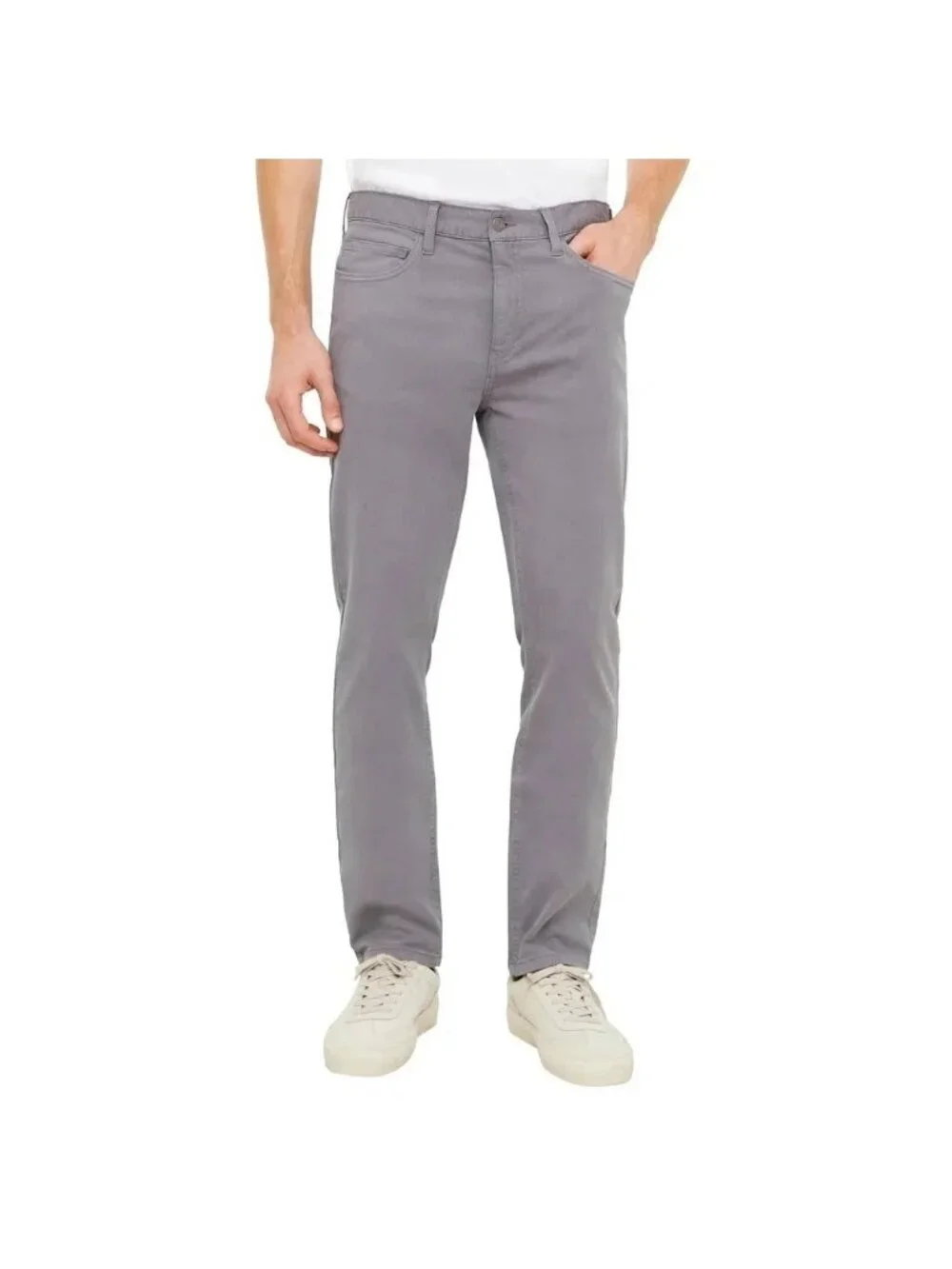 NWT Banana Republic Men's Size 30x29 Gray Slim Fit 5-Pocket Twill Chino Pants